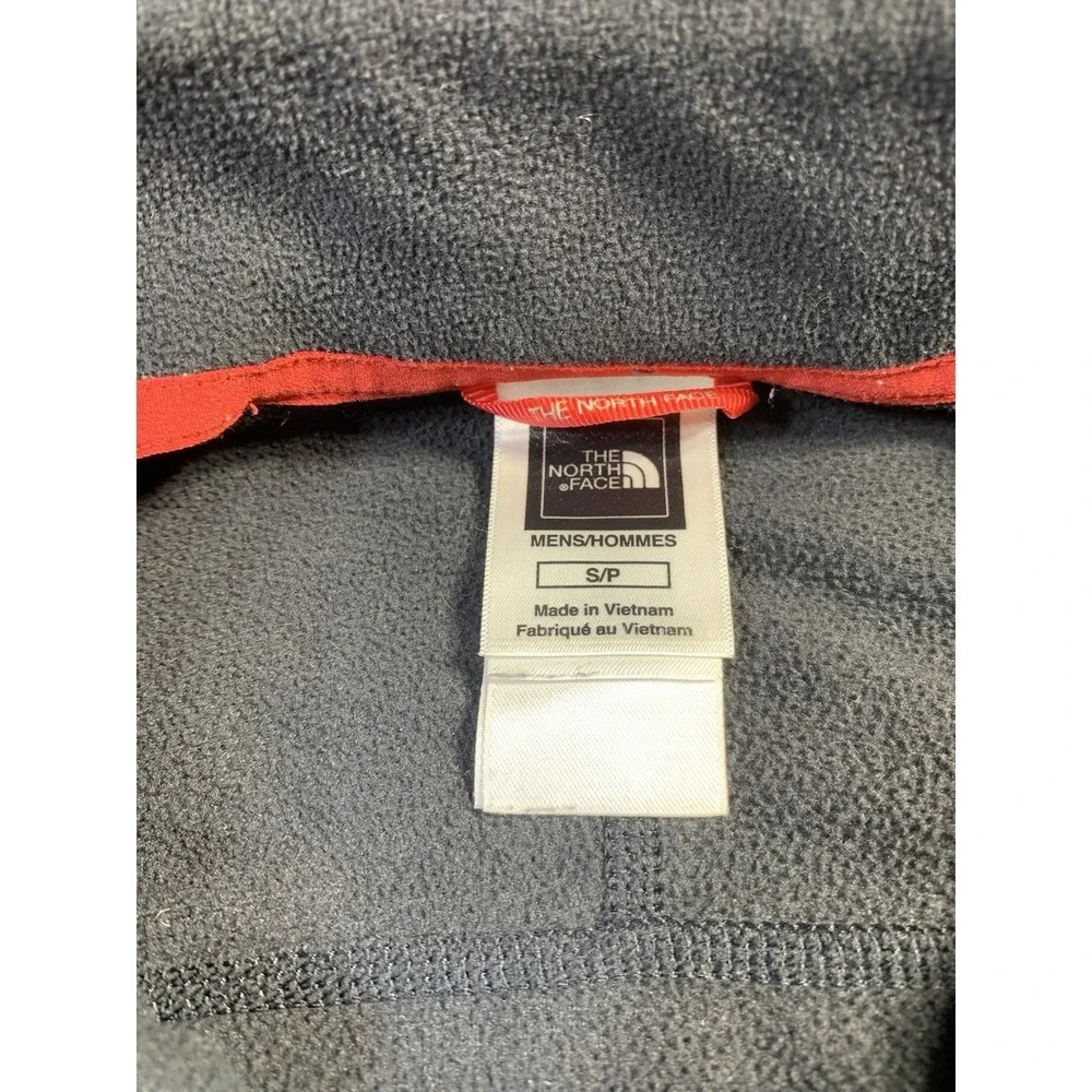 The North Face Wind Wall Jacket Men's Small Black Full Zip Pockets Fleece Coat